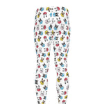 French Bulldog Reading Book Print Men's leggings