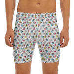 French Bulldog Reading Book Print Men's Long Boxer Briefs