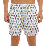 French Bulldog Reading Book Print Men's Split Running Shorts