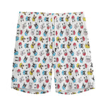 French Bulldog Reading Book Print Men's Sports Shorts