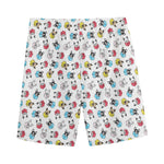 French Bulldog Reading Book Print Men's Sports Shorts