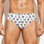French Bulldog Reading Book Print Men's Swim Briefs