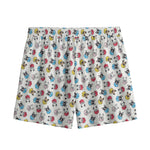 French Bulldog Reading Book Print Mesh Shorts