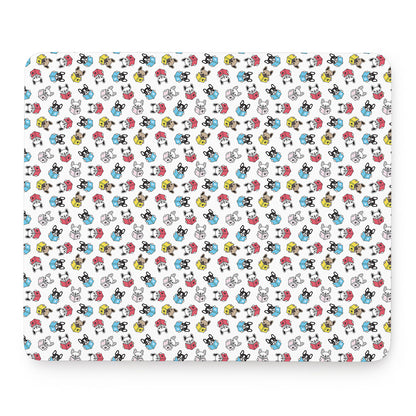 French Bulldog Reading Book Print Mouse Pad