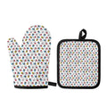 French Bulldog Reading Book Print Oven Mitt And Pot Holder Set