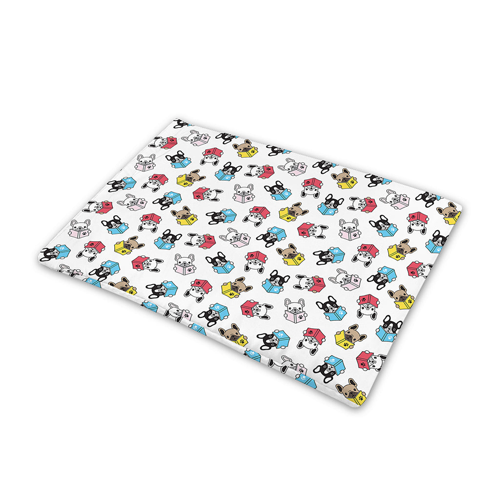 French Bulldog Reading Book Print Pet Cooling Mat Cover