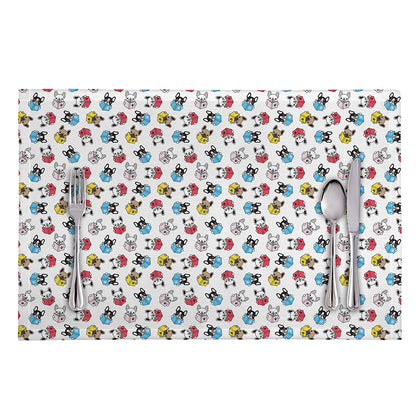 French Bulldog Reading Book Print Placemat