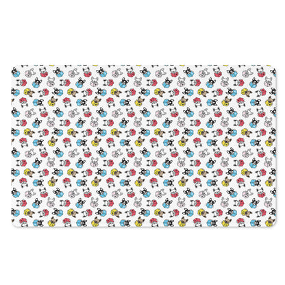 French Bulldog Reading Book Print Polyester Doormat