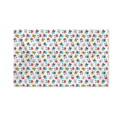 French Bulldog Reading Book Print Polyester Flag