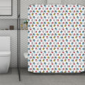 French Bulldog Reading Book Print Polyester Shower Curtain