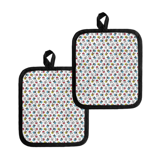 French Bulldog Reading Book Print Pot Holders
