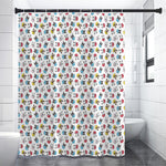 French Bulldog Reading Book Print Premium Shower Curtain