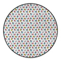 French Bulldog Reading Book Print Round Floor Mat