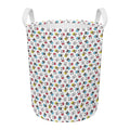 French Bulldog Reading Book Print Round Laundry Basket