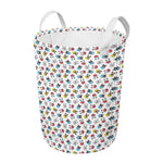 French Bulldog Reading Book Print Round Laundry Basket