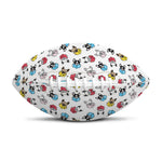 French Bulldog Reading Book Print Rugby Ball