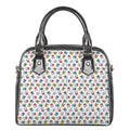 French Bulldog Reading Book Print Shoulder Handbag