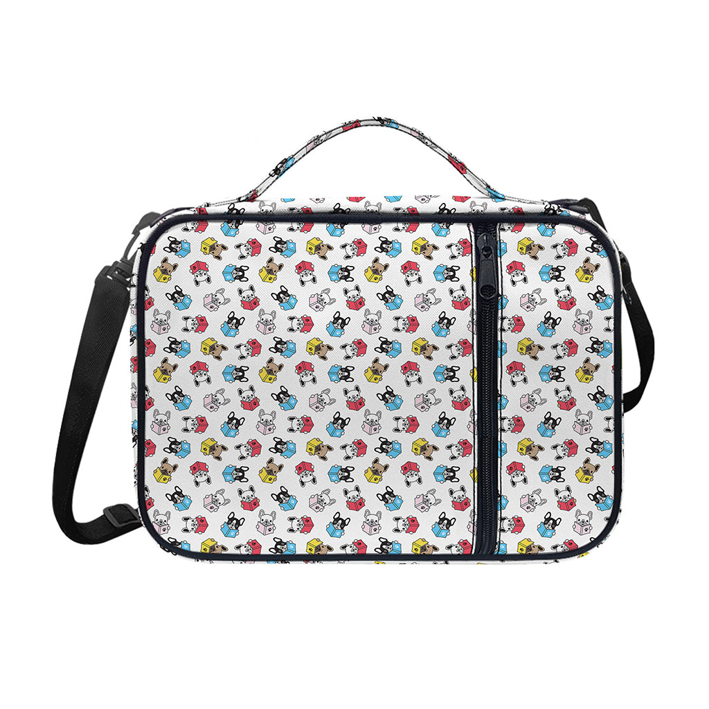 French Bulldog Reading Book Print Shoulder Strap Bible Bag