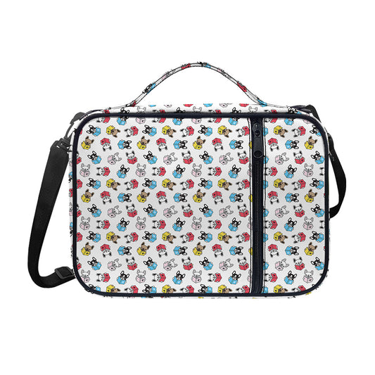French Bulldog Reading Book Print Shoulder Strap Bible Bag