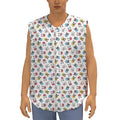 French Bulldog Reading Book Print Sleeveless Baseball Jersey