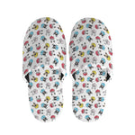 French Bulldog Reading Book Print Slippers