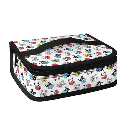 French Bulldog Reading Book Print Small Lunch Bag