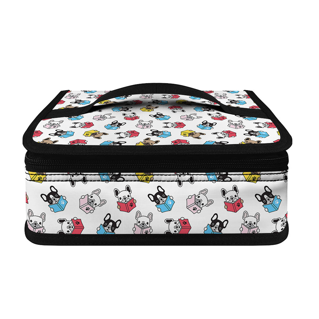 French Bulldog Reading Book Print Small Lunch Bag