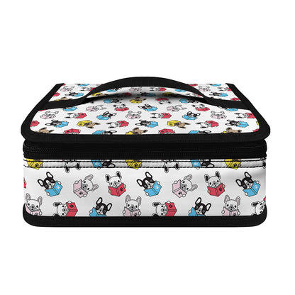 French Bulldog Reading Book Print Small Lunch Bag