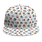 French Bulldog Reading Book Print Snapback Cap