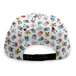 French Bulldog Reading Book Print Snapback Cap