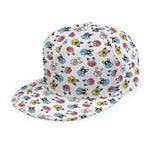 French Bulldog Reading Book Print Snapback Cap