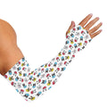 French Bulldog Reading Book Print Sun Protection Arm Sleeves