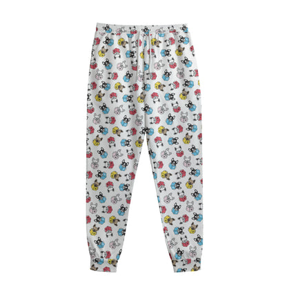 French Bulldog Reading Book Print Sweatpants