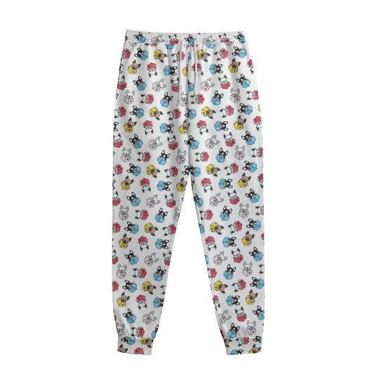 French Bulldog Reading Book Print Sweatpants