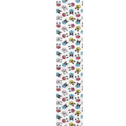 French Bulldog Reading Book Print Table Runner