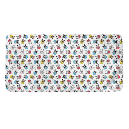 French Bulldog Reading Book Print Towel