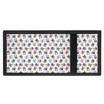 French Bulldog Reading Book Print Trifold Wallet