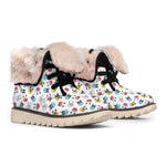 French Bulldog Reading Book Print Winter Boots