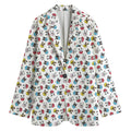 French Bulldog Reading Book Print Women's Cotton Blazer