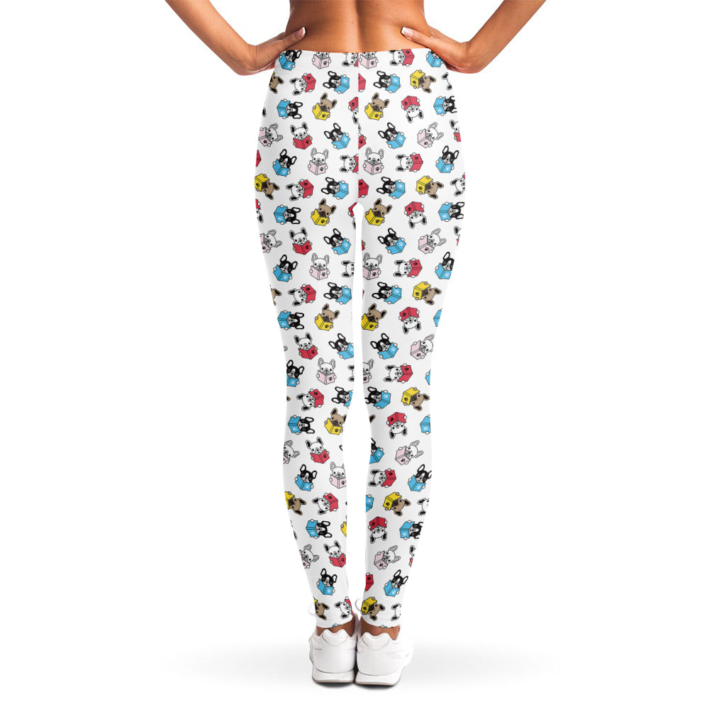 French Bulldog Reading Book Print Women's Leggings