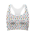 French Bulldog Reading Book Print Women's Sports Bra