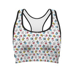 French Bulldog Reading Book Print Women's Sports Bra