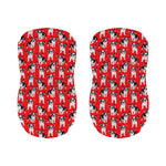 French Bulldog With Glasses Print Bar Stool Covers
