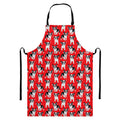 French Bulldog With Glasses Print Bib Apron With Pocket