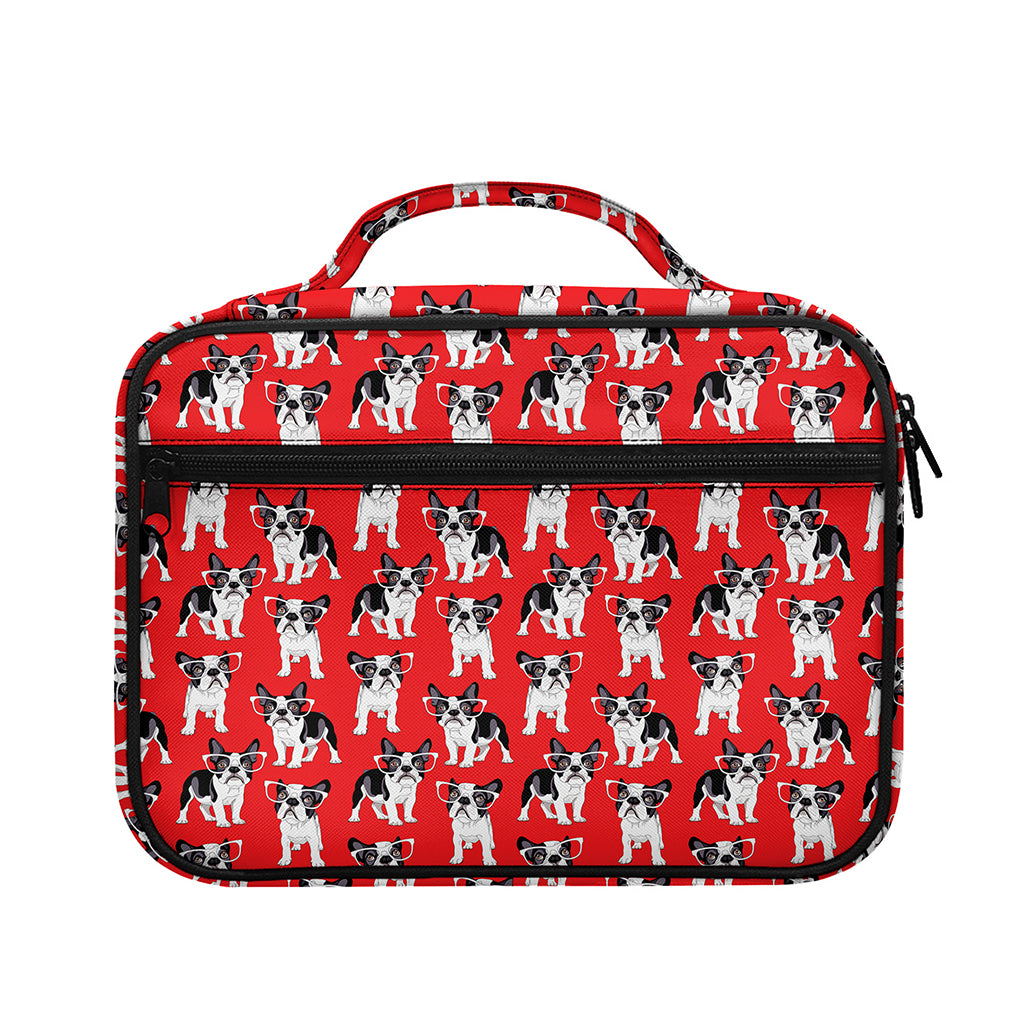 French Bulldog With Glasses Print Briefcase Bible Bag