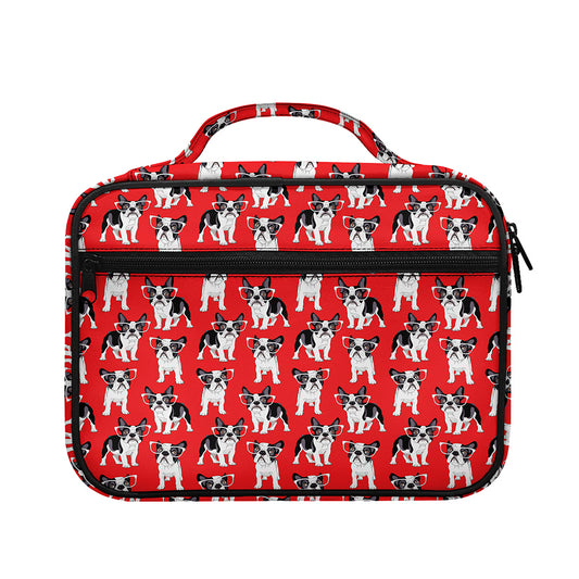 French Bulldog With Glasses Print Briefcase Bible Bag