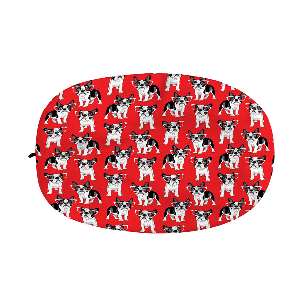 French Bulldog With Glasses Print Car Side Mirror Covers