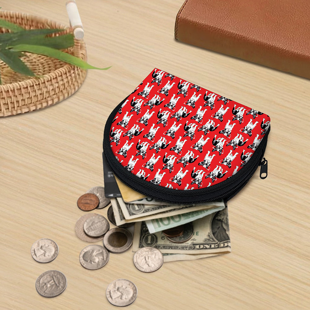 French Bulldog With Glasses Print Coin Purse