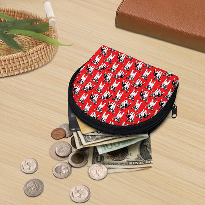 French Bulldog With Glasses Print Coin Purse