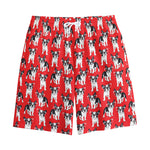 French Bulldog With Glasses Print Cotton Shorts